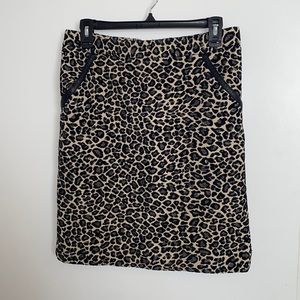Amanda & Chelsea Leopard Print Above-the-knee Pencil Skirt